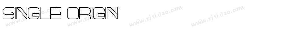 Single Origin字体转换